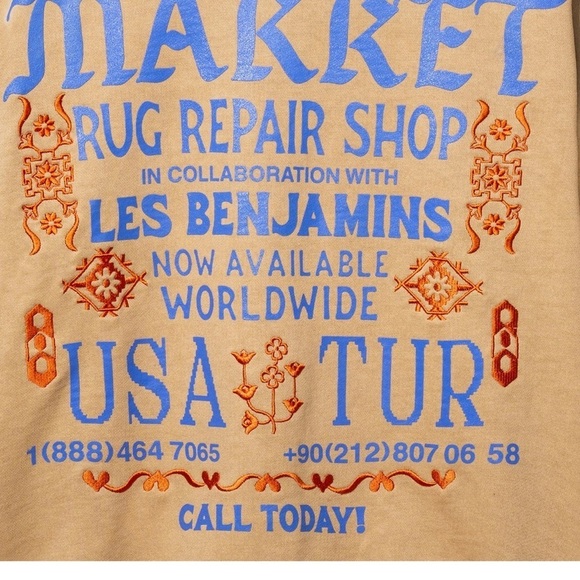 NWT MARKET REPAIR SHOP CREWNECK Men’s Sz Large - Picture 2 of 3